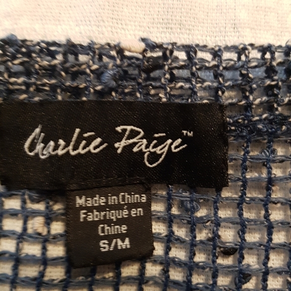 Charlie Paige women's size S/M mesh layering top - Picture 2 of 5